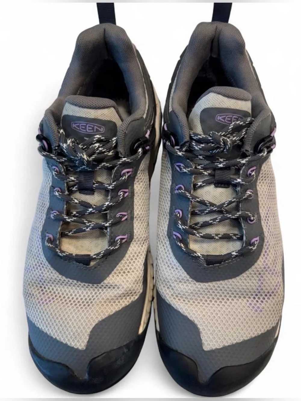 KEEN NXIS EVO Waterproof Hiking Shoes Gray Purple Women’s 8.5
